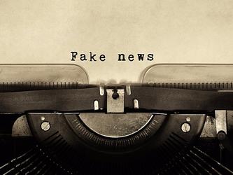 Fake news on a typewriter